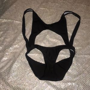 Black one piece swimsuit